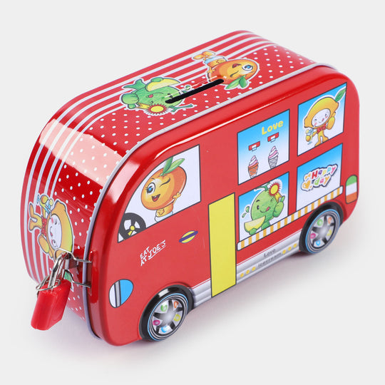 Metal Coin/Money With Lock Box For Kids