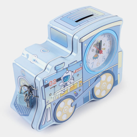 Metal Coin/Money With Lock Box For Kids