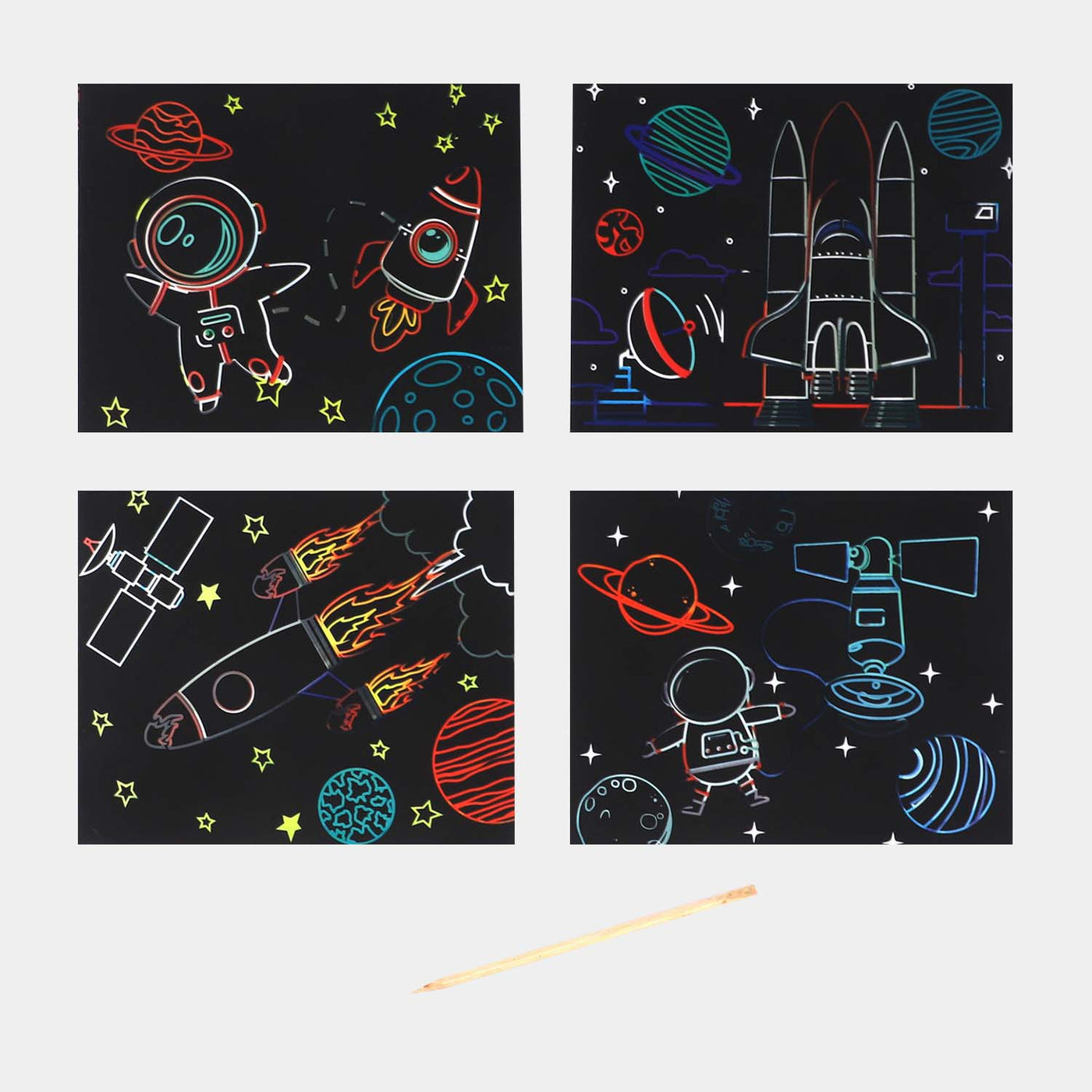 SCRATCH ART SKETCH 6PCS CARD FOR KIDS