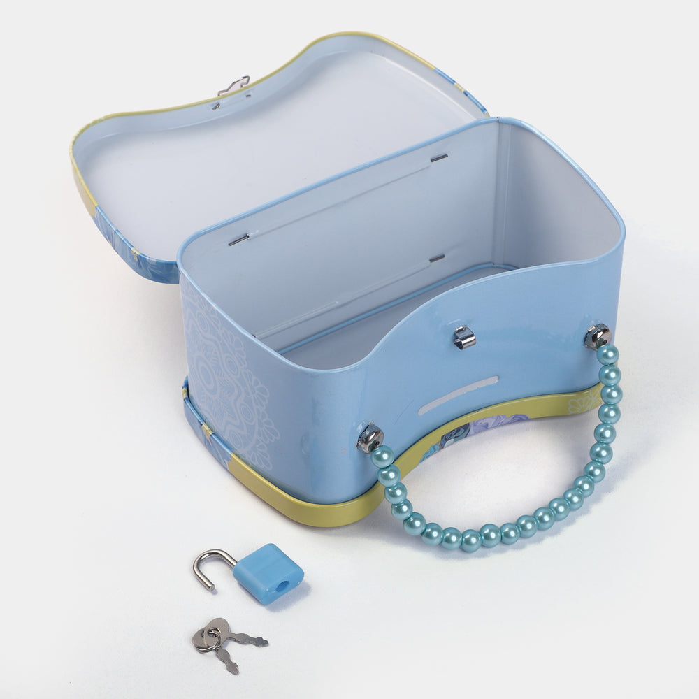 Metal Coin/Money With Lock Box For Kids