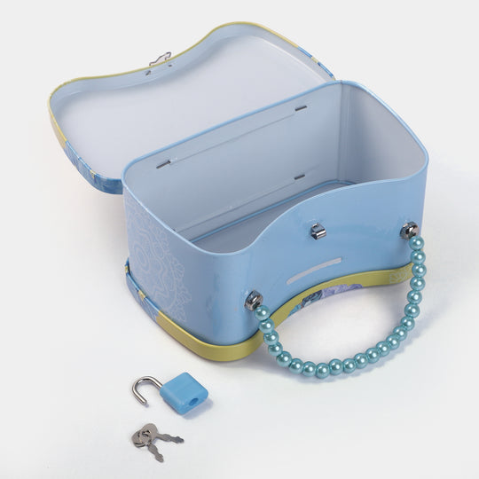 Metal Coin/Money With Lock Box For Kids