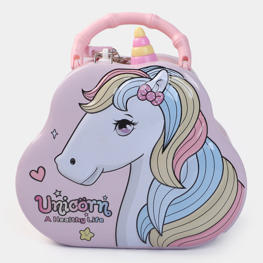 Metal Coin/Money With Lock Box For Kids