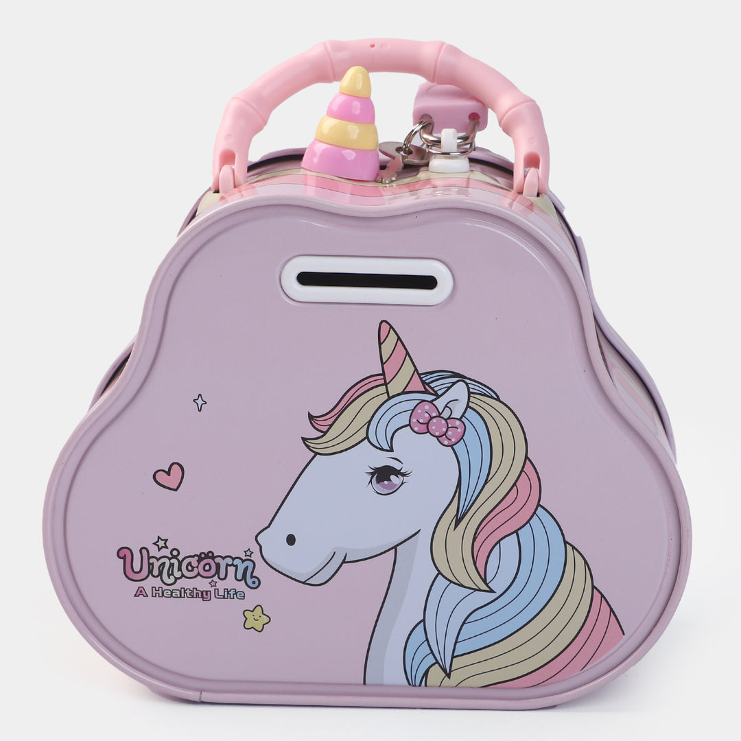 Metal Coin/Money With Lock Box For Kids