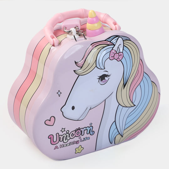 Metal Coin/Money With Lock Box For Kids