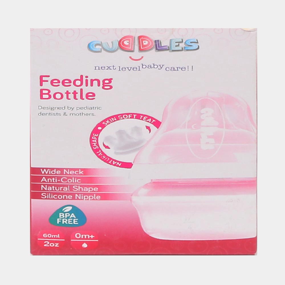Cuddles Feeder Bottle 60Ml Pink