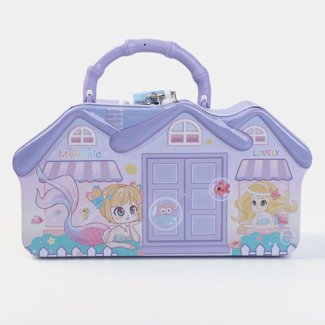 Metal Coin/Money With Lock Box For Kids