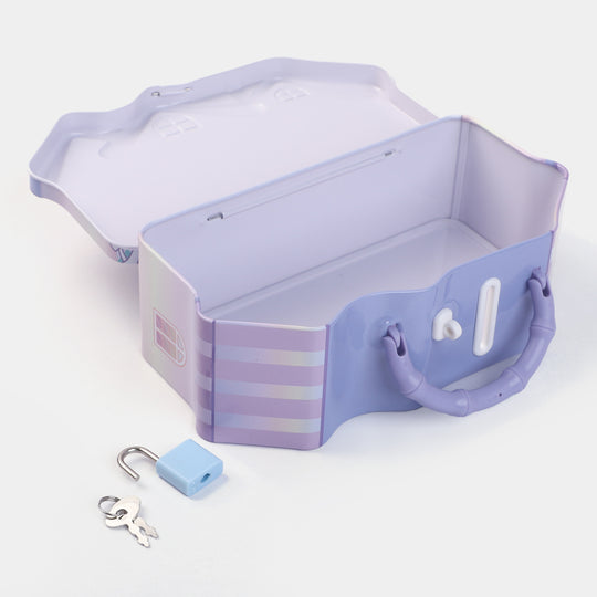 Metal Coin/Money With Lock Box For Kids