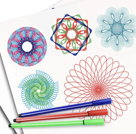 Geometric Spirograph Art Kit For Kids