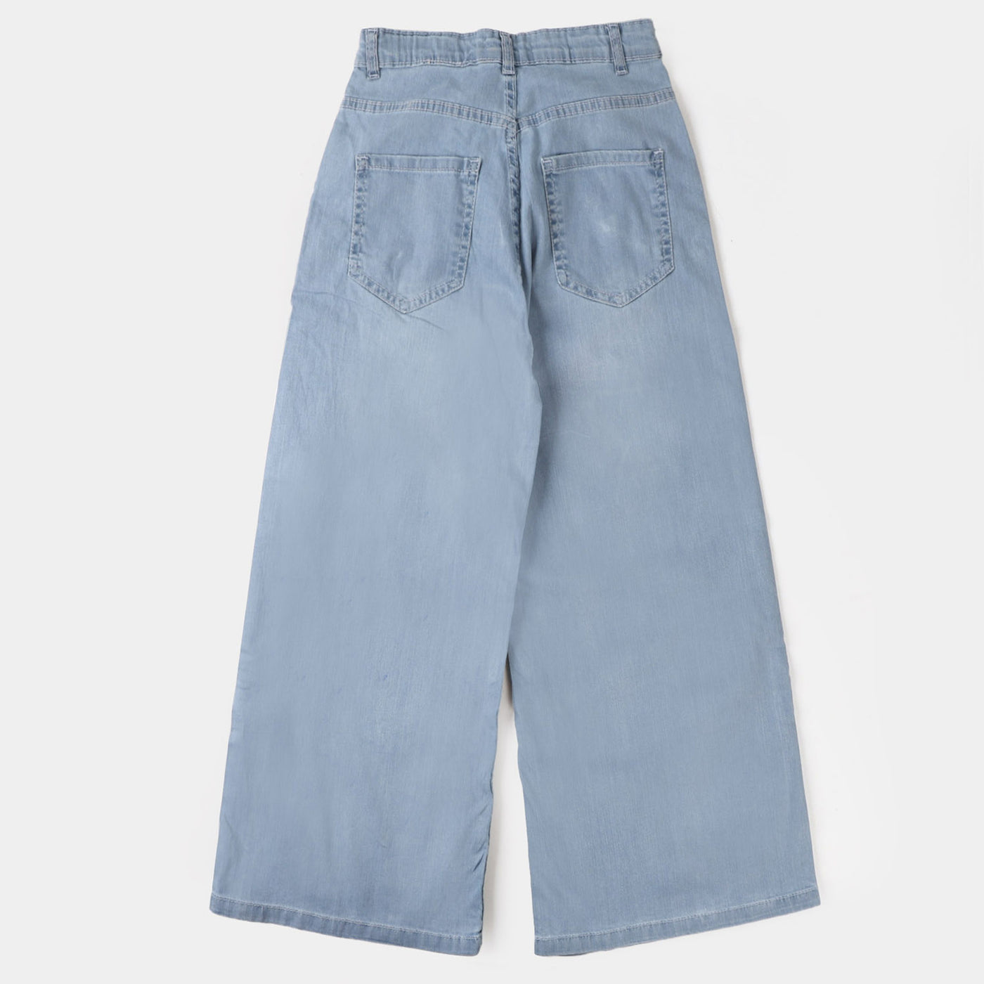 Teens Girls Denim Basic Culotte - Ice Blue