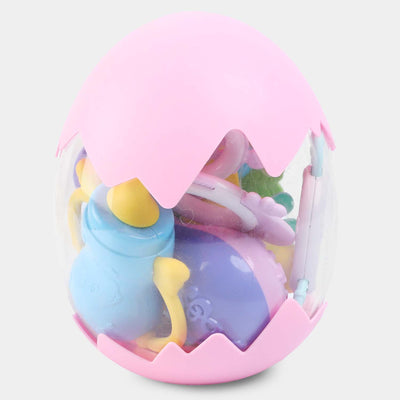 Egg Jar Rattle Play Set | Pink