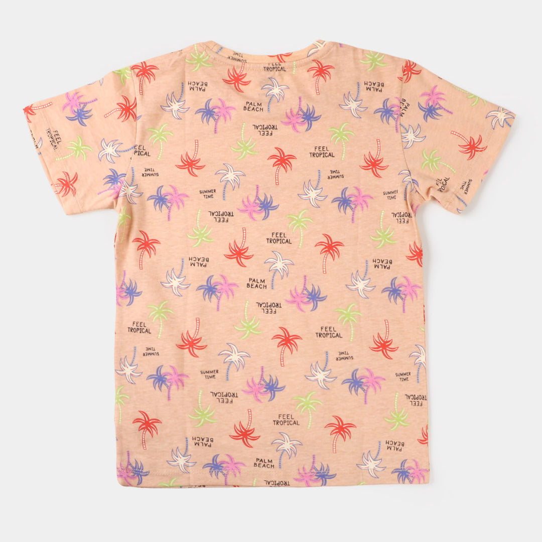 Girls T-Shirt H/S Summer Time - Scallop