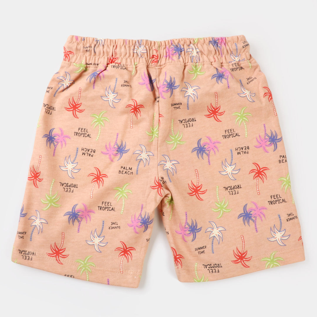 Boys Terry Short Summer Time - Scallop