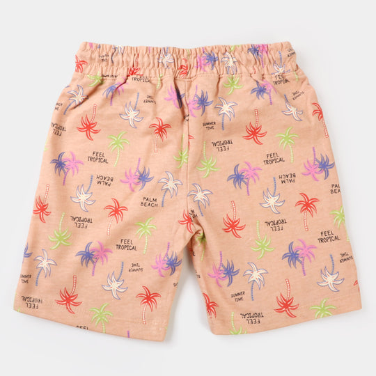 Boys Terry Short Summer Time - Scallop