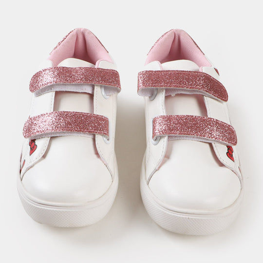 Girls Sneakers JS-2202 - White Pink