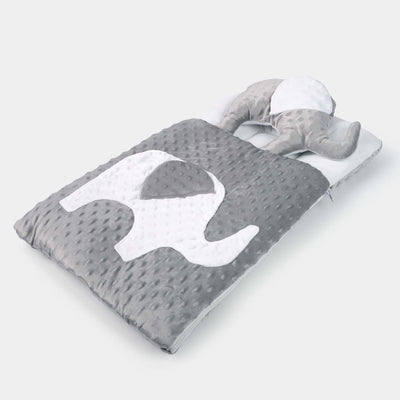 Carry Nest With Elephant Pillow | Gray
