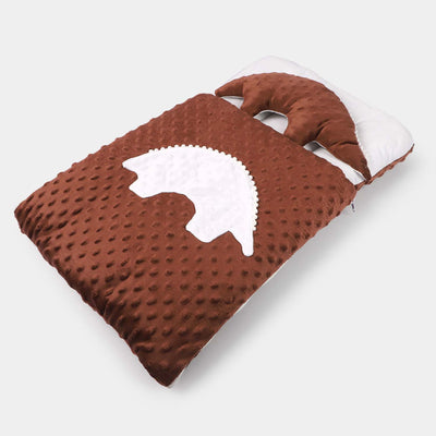 Carry Nest With Dino Pillow | BROWN