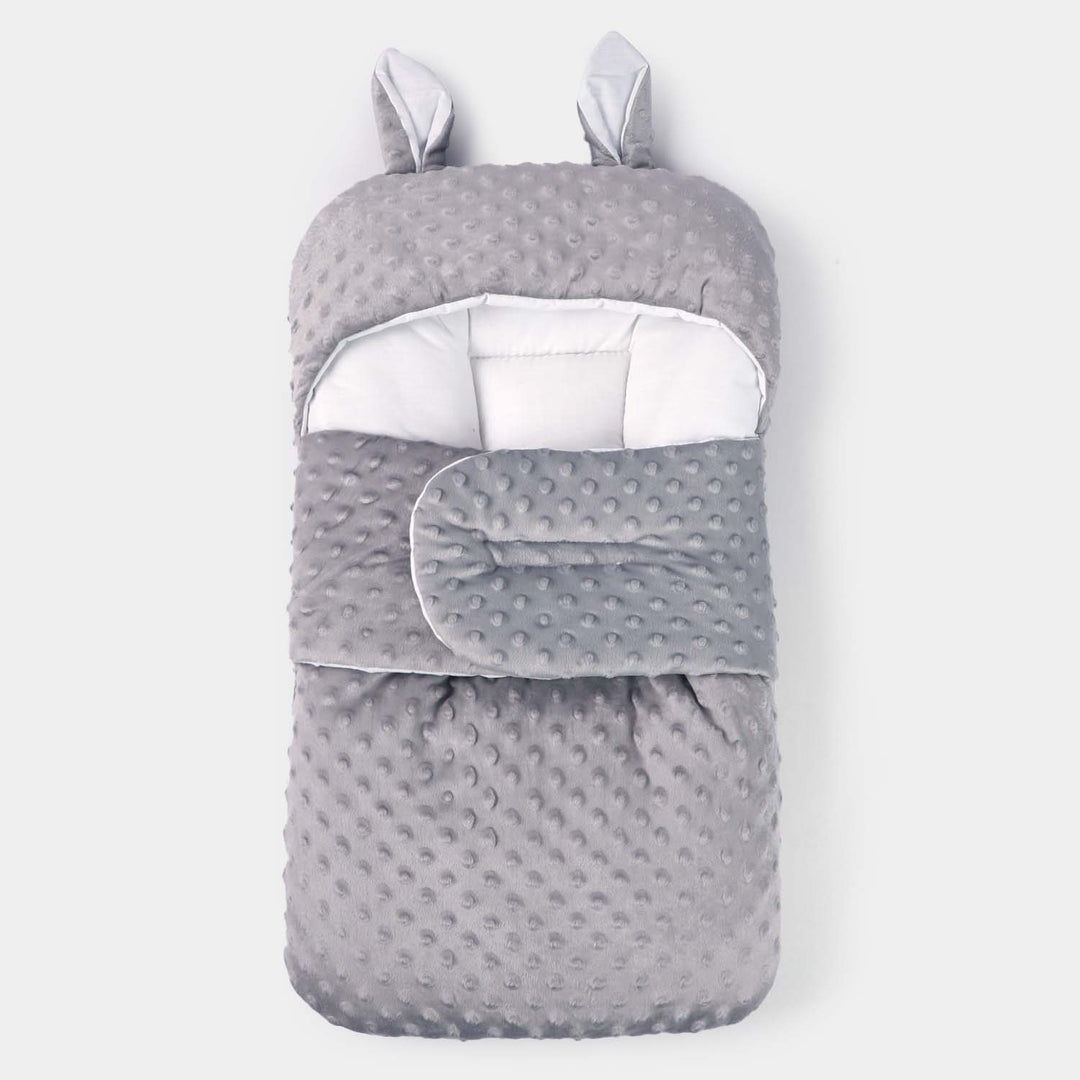 Baby Carry Nest Minky Dot | GREY