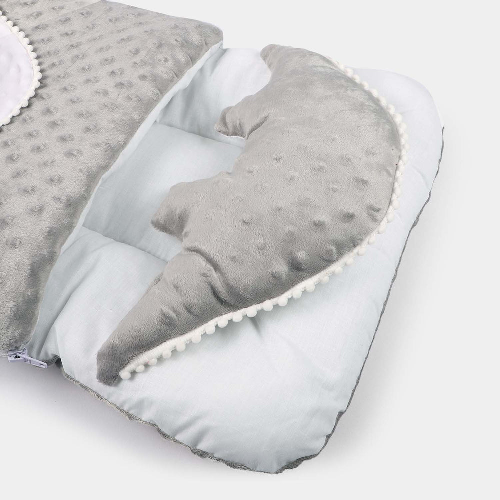 Carry Nest With Dino Pillow | Grey