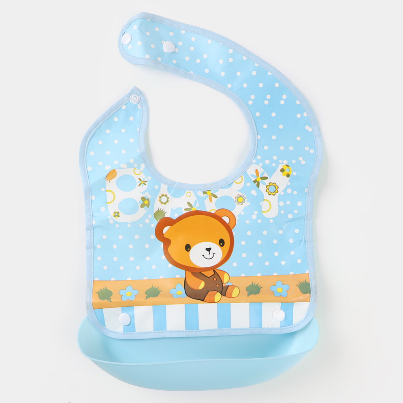 Double Button Plastic Bib | 6M+