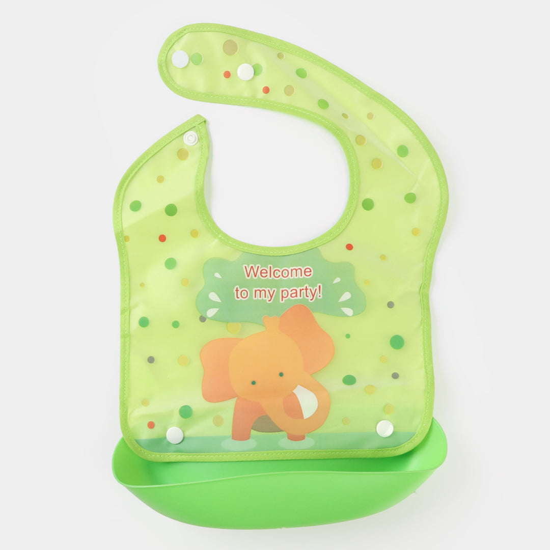 Double Button Plastic Bib | 6M+