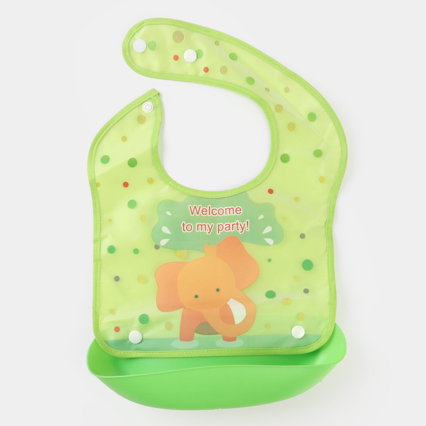 Double Button Plastic Bib | 6M+