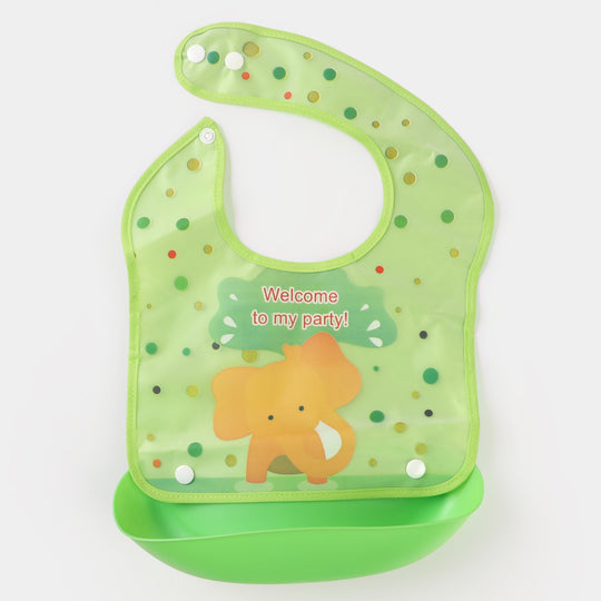 Double Button Plastic Bib | 6M+