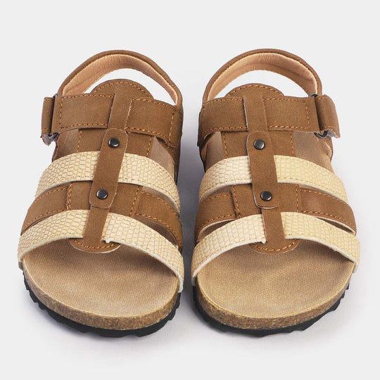 Boys Sandal 108-1-Beige/Brown