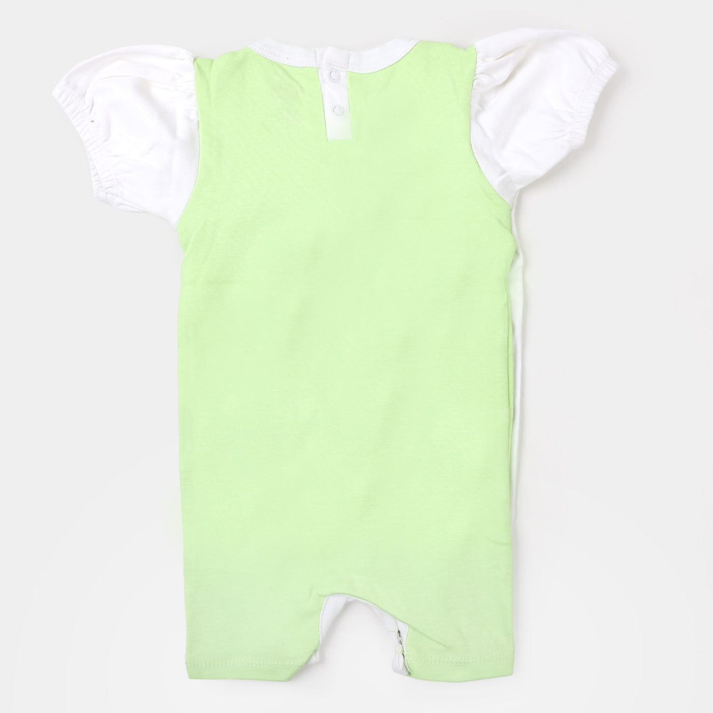 Infant Girls Knitted Rompers BE Happy - Sharp Green