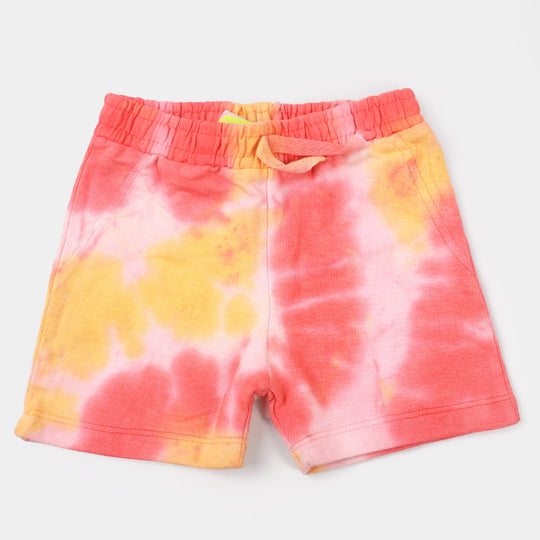 Infant Girls Knitted Short Random Tie Dye- Mix.