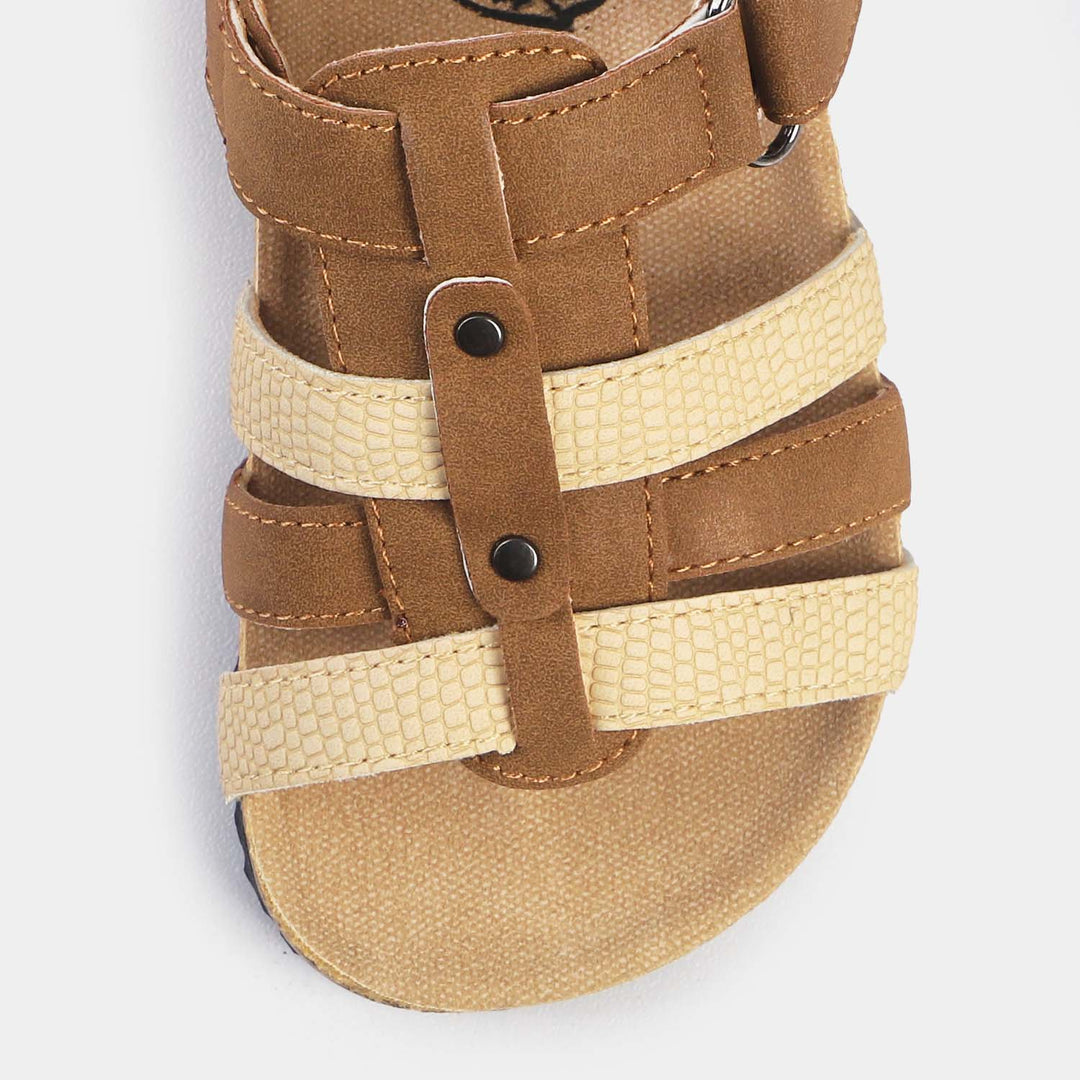 Boys Sandal 108-1-Beige/Brown