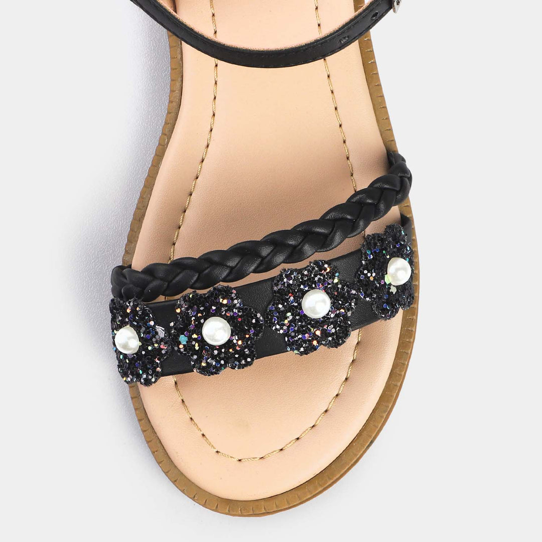 Girls Sandal SQ-001-BLACK