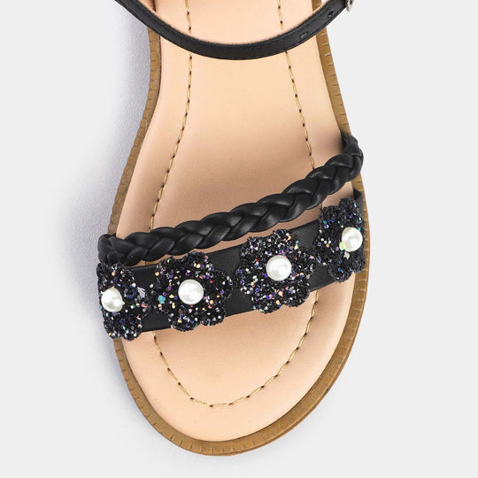 Girls Sandal SQ-001-BLACK