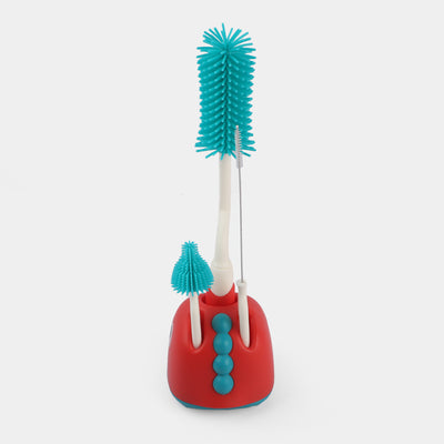 Rotating Bottle Feeder Brush With Stand