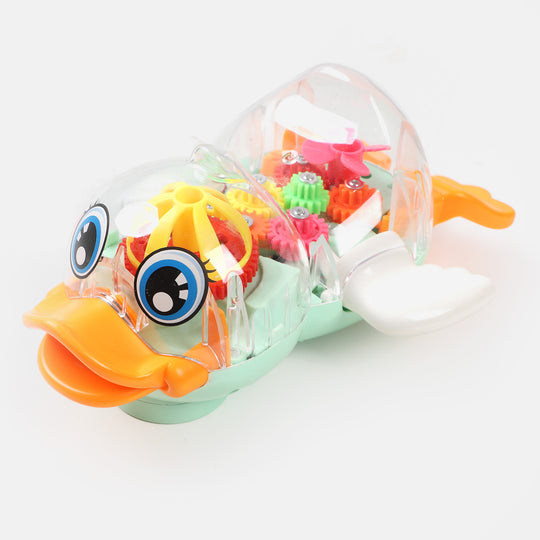 Transparent Gear Duck For Kids