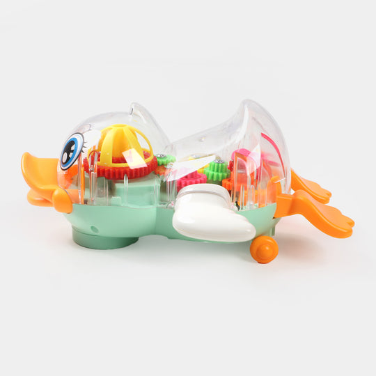 Transparent Gear Duck For Kids