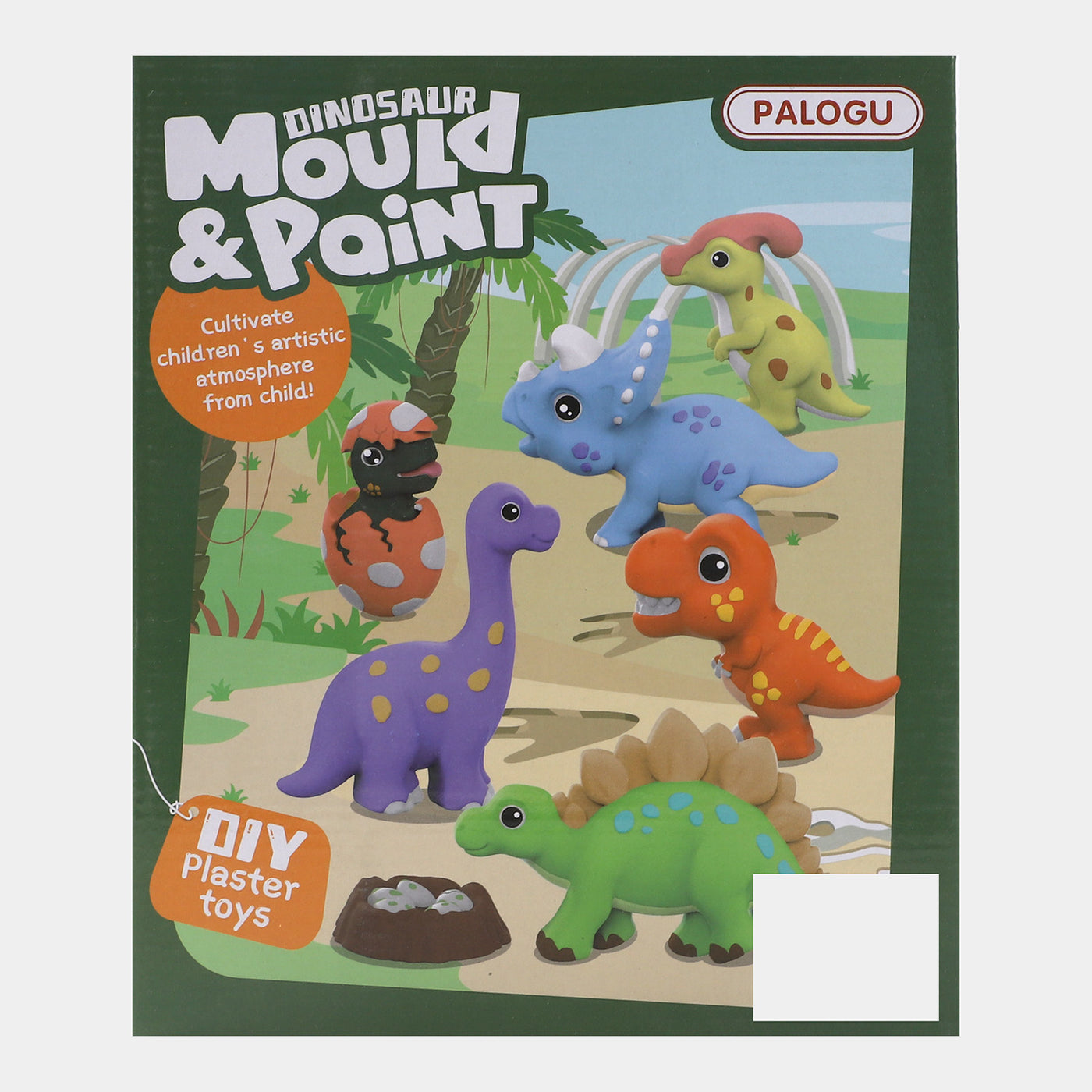 Dino Mould & Paint Diy Set For Kids