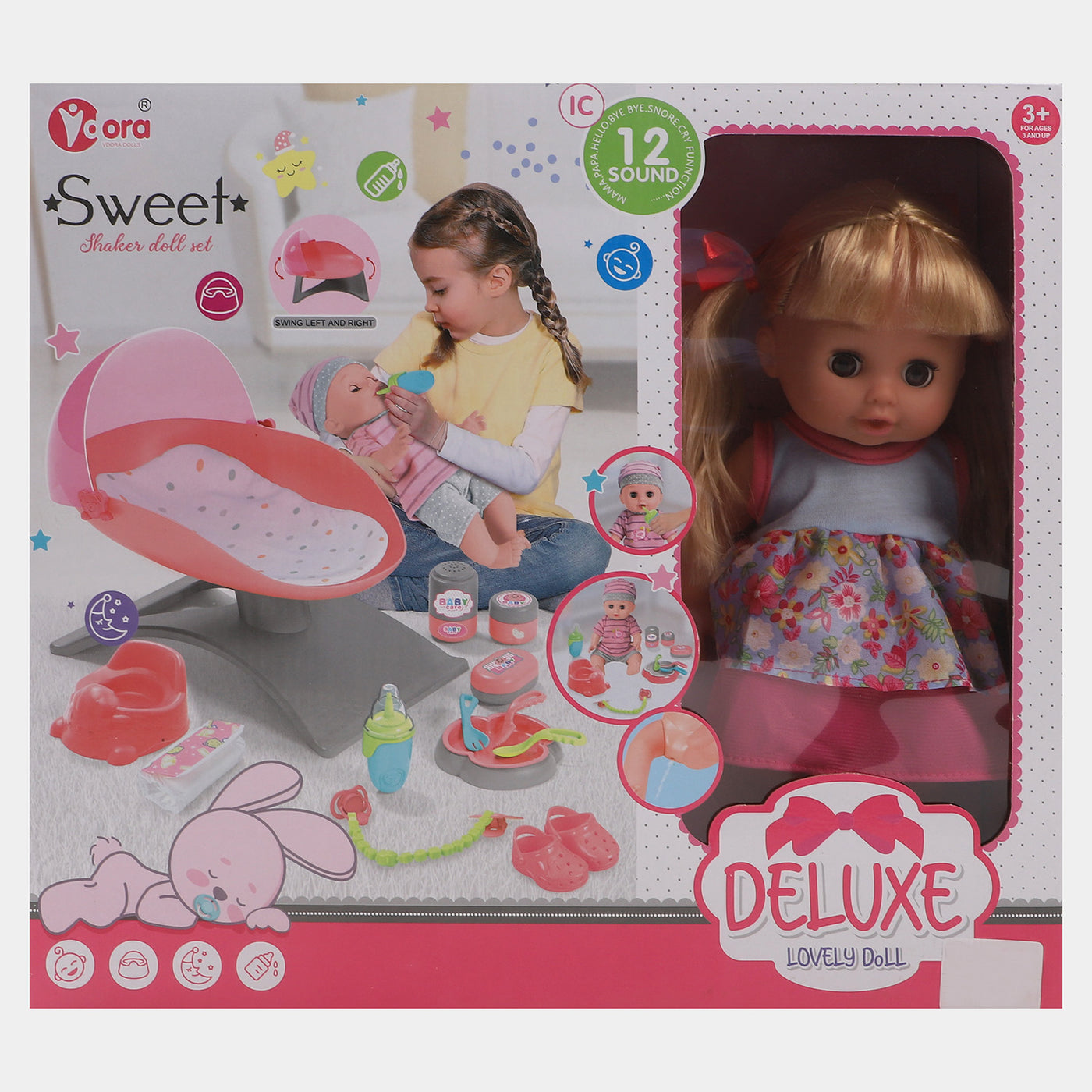 14 Sound Modern baby Doll Play Set For Kids