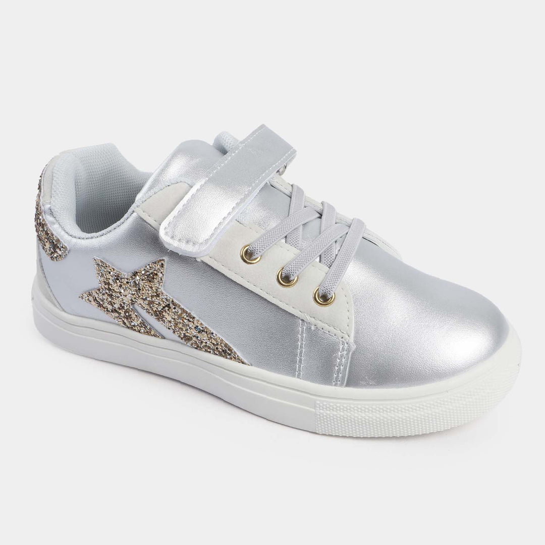 Girls Sneakers 24-101-SILVER