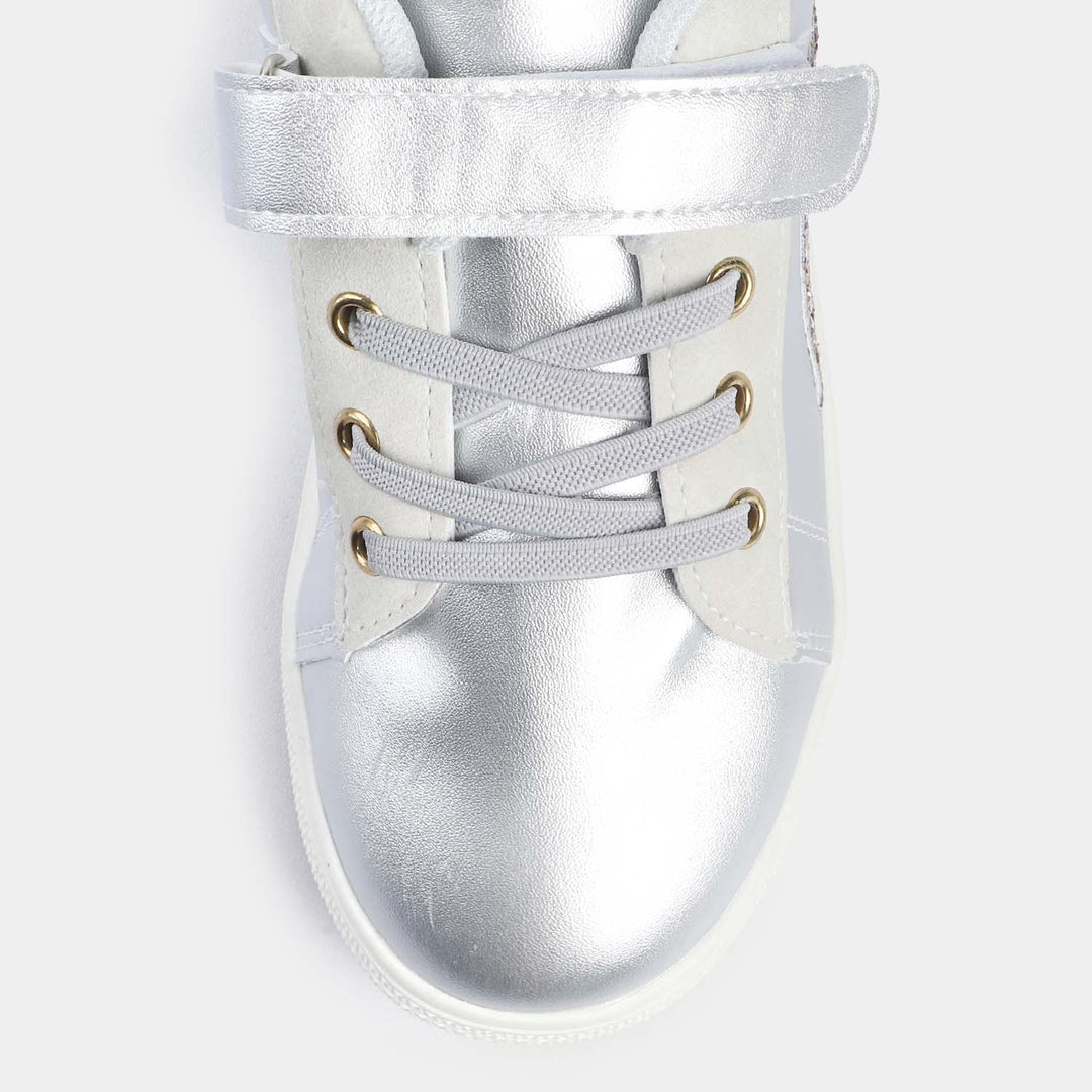 Girls Sneakers 24-101-SILVER