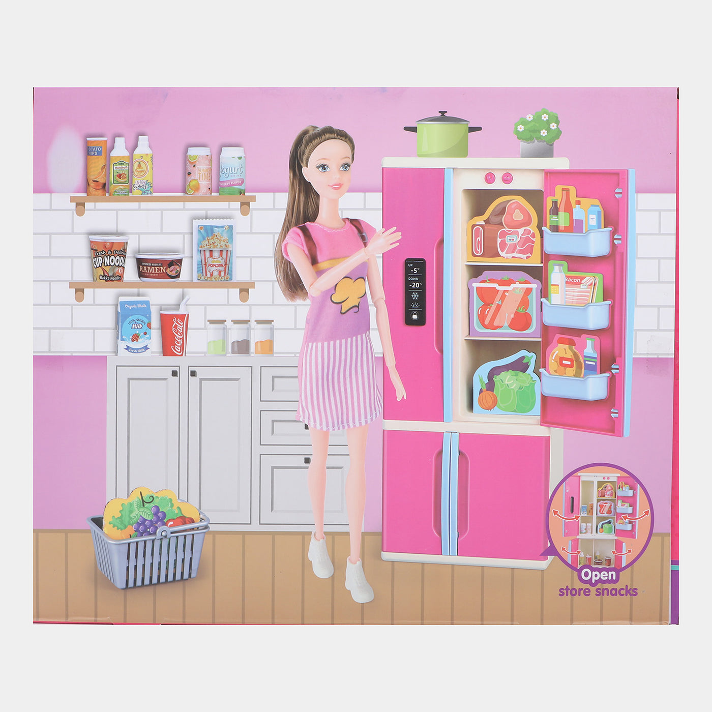 Fashion Doll With Kitchen For Kids