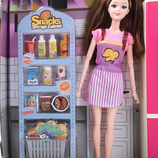 Fashion Doll With Kitchen For Kids