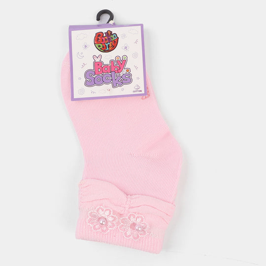 Girls Fancy Socks 4-7Y | Pink