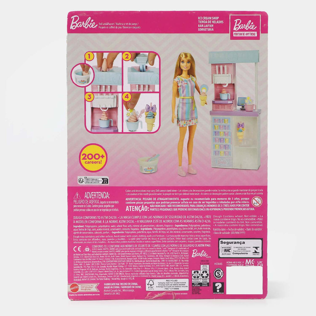 Barbie Doll With Ice Cream Shop