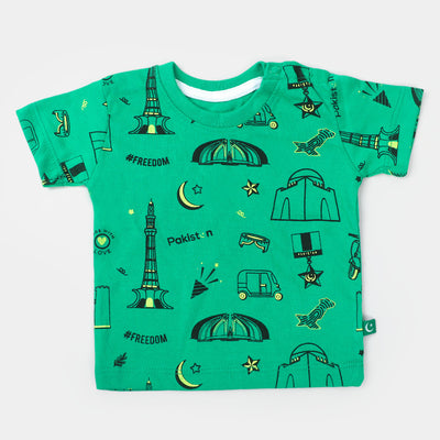 Infant Boys T-Shirt Pakistan - Fern Green