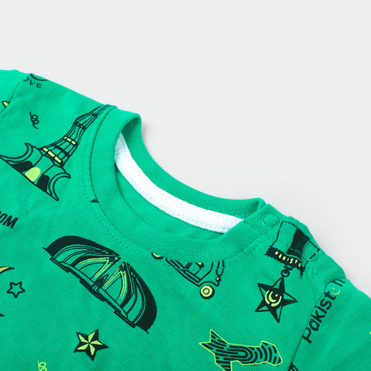 Infant Boys T-Shirt Pakistan - Fern Green