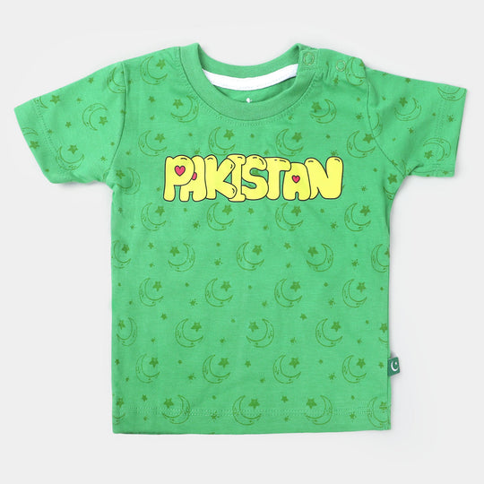 Infant Girls T-Shirt Pakistan-Classic Green