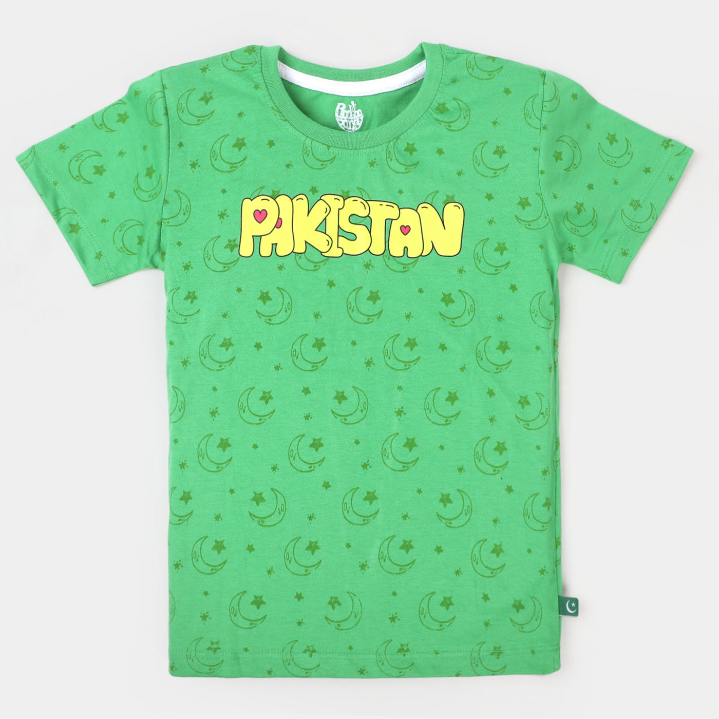 Girls T-Shirt Printed Pakistan Classic Green