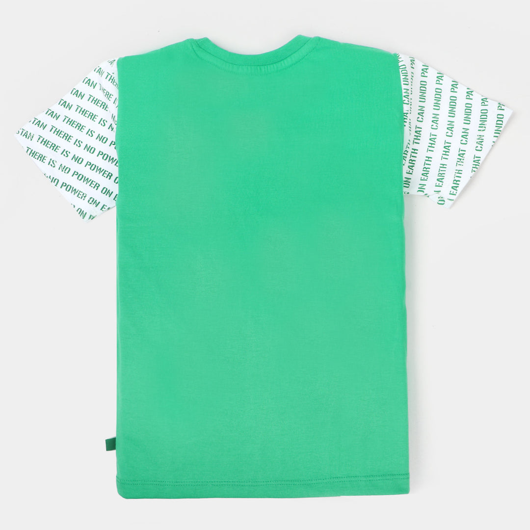 Boys T-Shirt H/S Pakistan 76- Fern Green