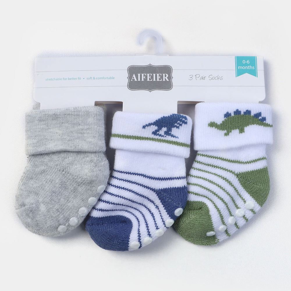 Newborn Socks Cotton 3PCs Pack | 0 to 6M