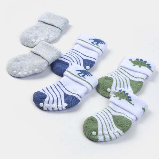 Newborn Socks Cotton 3PCs Pack | 0 to 6M